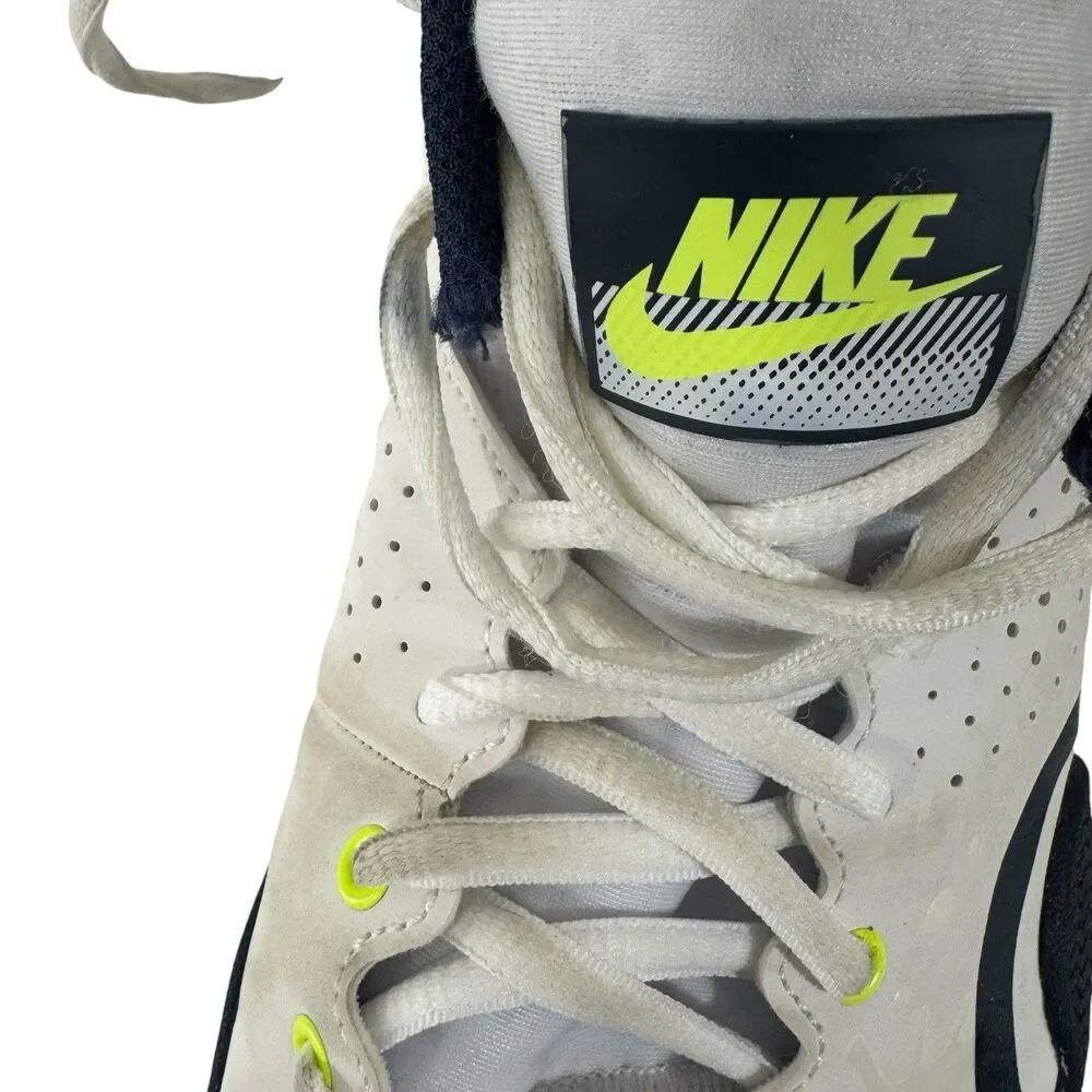 Nike Court Tech Challenge 20 Navy Hot Lime White BQ0234-103 9.5 Mens Tennis READ